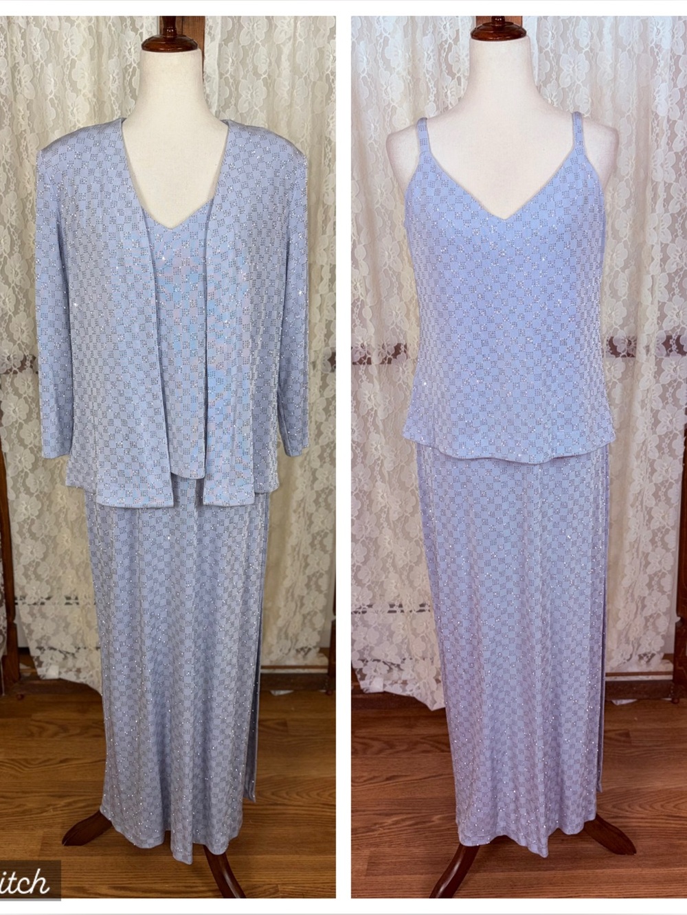Pretty Vintage 90s En Francais Lavender 3 Piece Mother of the Bride Gown